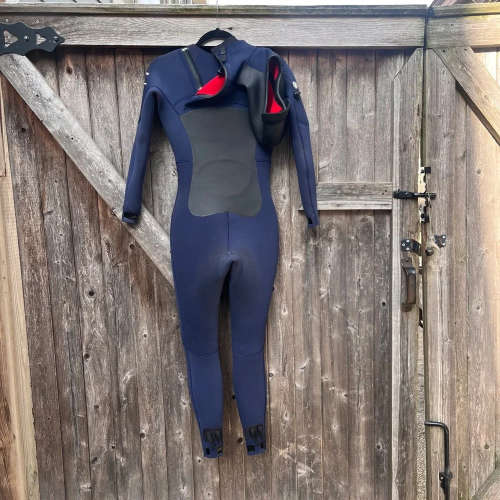Finisterre Niewland wetsuit Yulex chest zip hooded wetsuit 5MM size 8 - Picture 2 of 5
